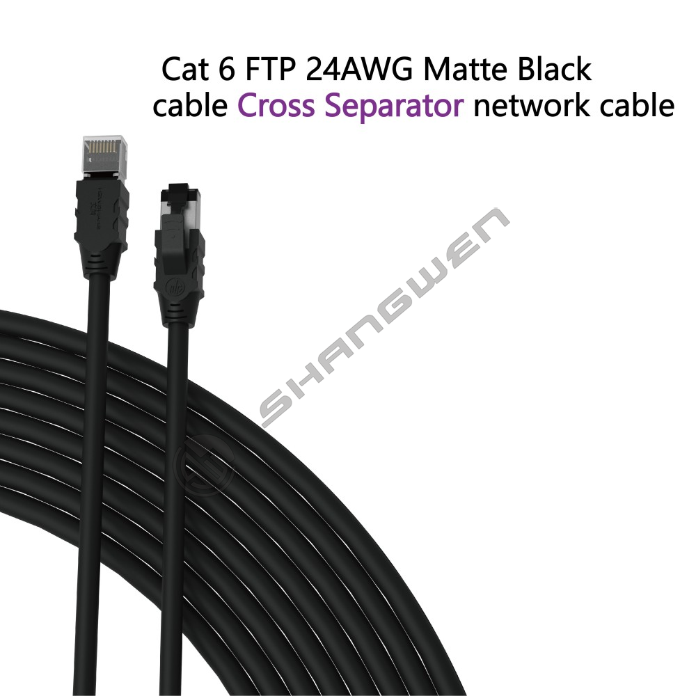Cat6 FTP 24AWG Matte Black(Cross Separator)Basic version